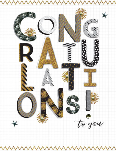 Picture of CONGRATULATIONS JUMBO CARD
